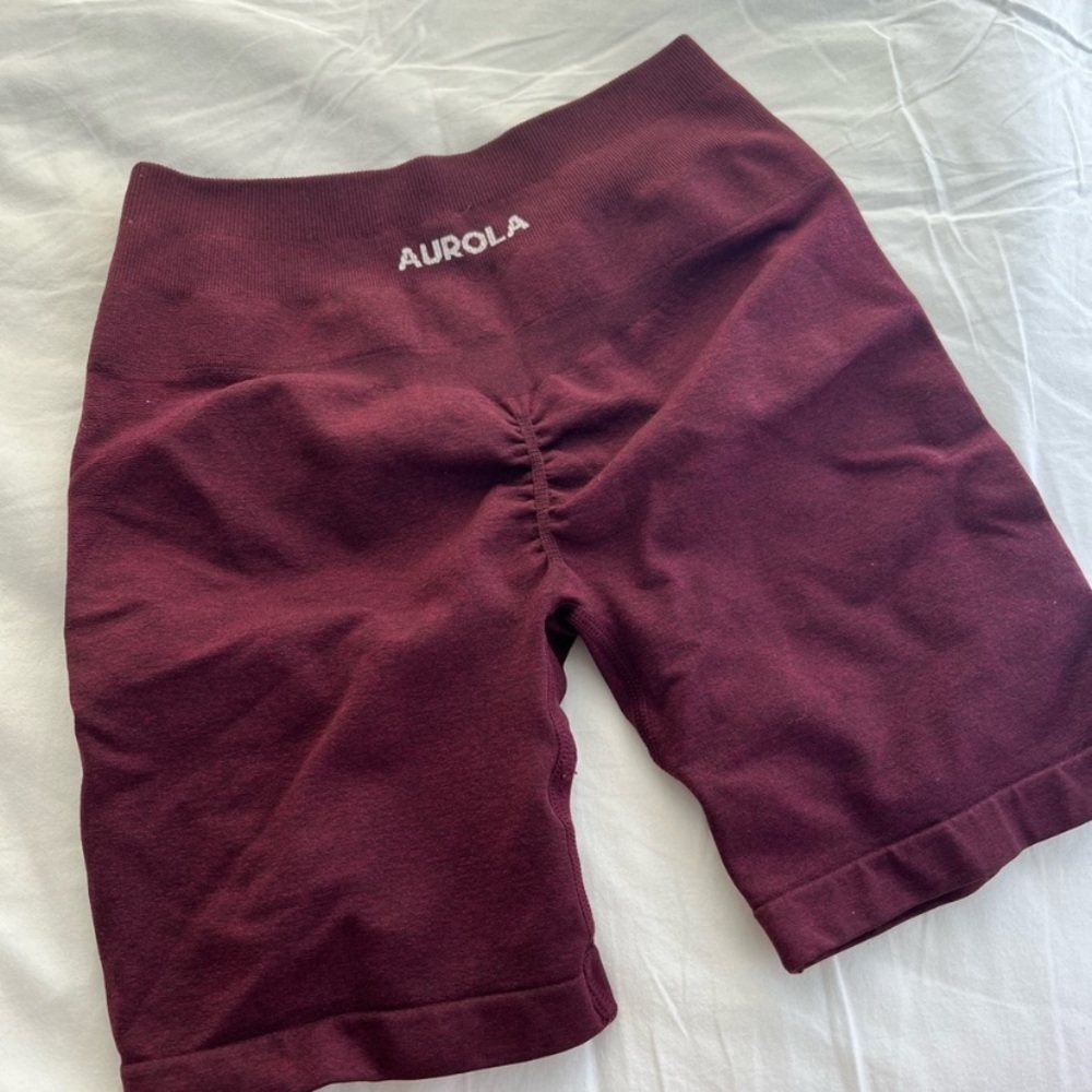 Magenta / Red Aurola Booty Scrunch Shorts